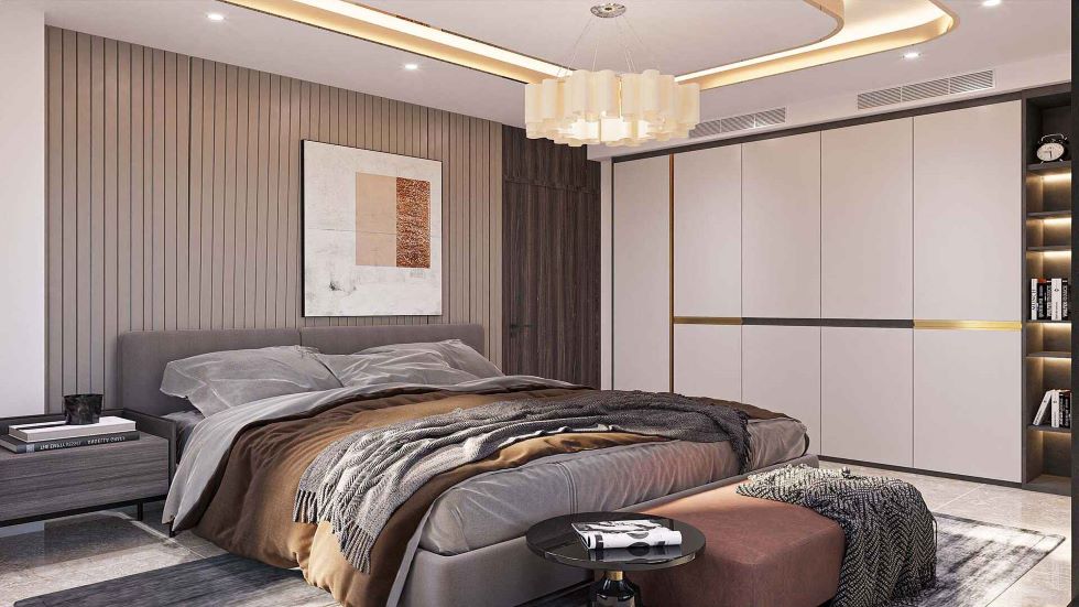 modern bedroom interior design service by uni-cm LA